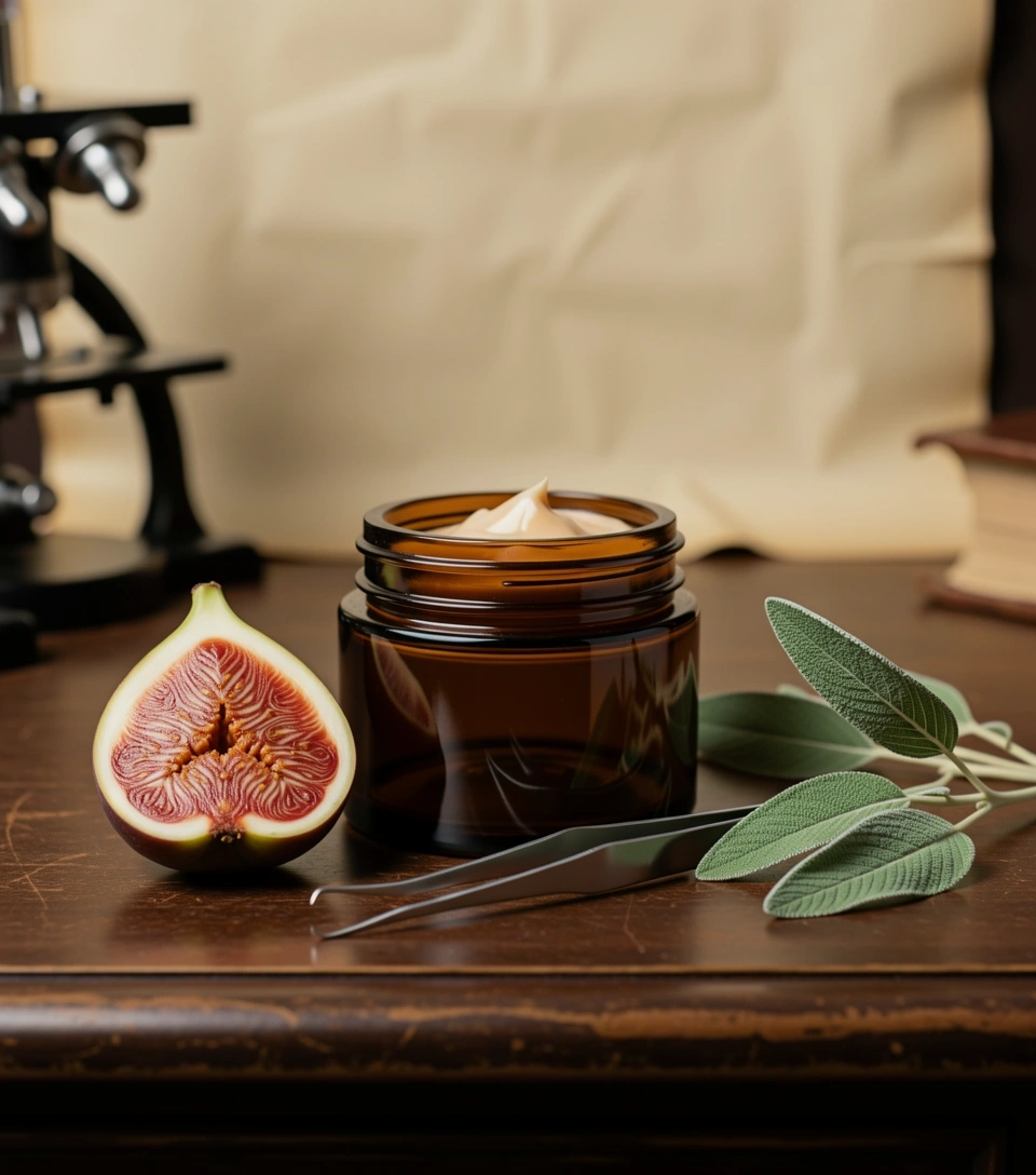 Premium botanical skincare specimens